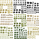 SWAT Military Special Forces camouflage Helmet Vest Soldier Army Mini Action Figures Team Set Parts Building Blocks Bricks Toys