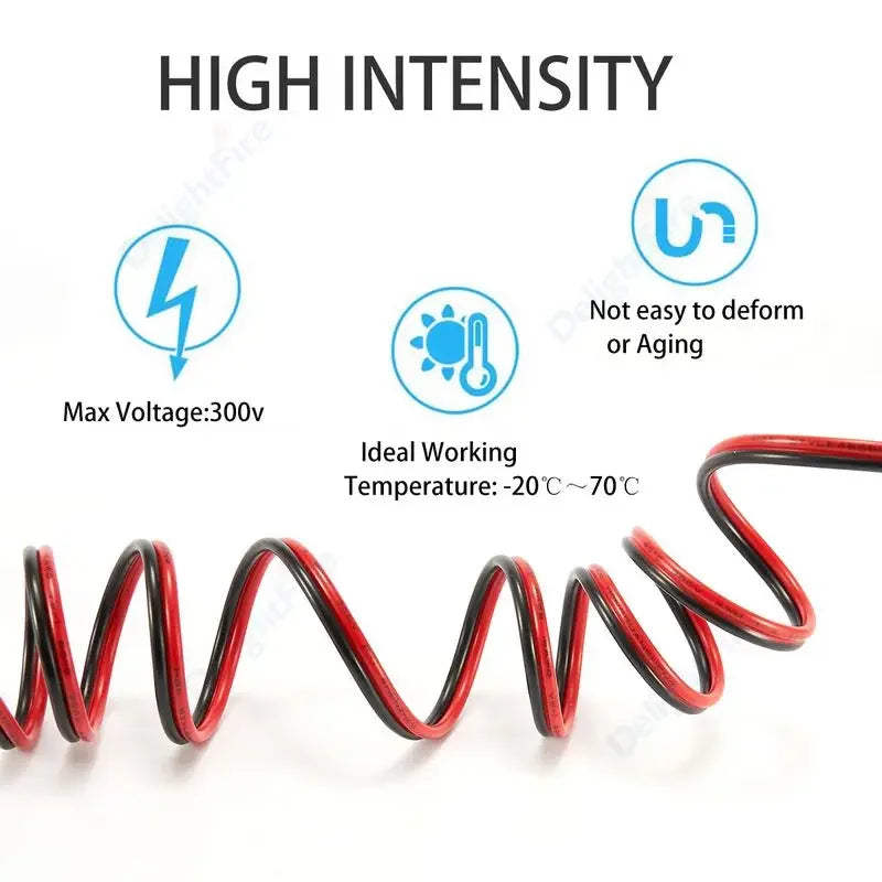 4pin RGB Cable 2/3/5/6 Pin LED Wire 22/20/18 AWG Extension Connector Electrical Wires For 5050 WS2812B RGBW RGBWW Strip Lights