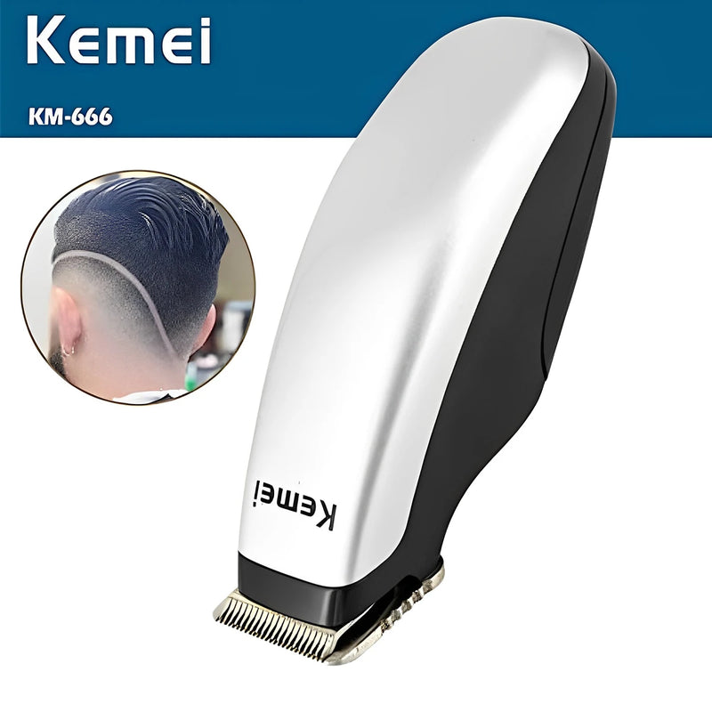 Kemei Mini Hair Trimmer Portable Hair Clipper Barber Hair Cutting Machine Replaceable Battery Trimmer Machine for Men KM-666