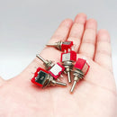1/5 PCS,Red Mini 3Pin 6mm 2/3 position,Self-Resetting Toggle Switches ON-(ON)DPDT,Toggle Switches 6A/125V 3A/250V AC MTS-112