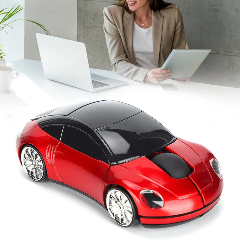 2.4G Wireless Mouse Car Mouse, Wireless Mouse Car Shape Ergonomic Optical Cordless Mice with USB Receiver Mause for PC Office