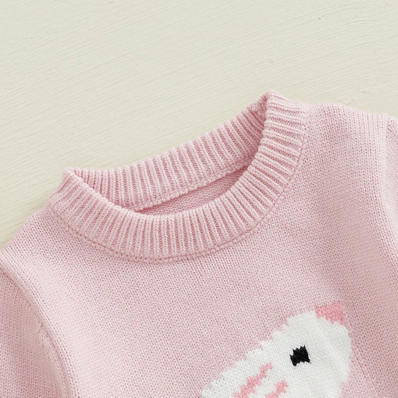 Adorable Easter Bunny  with Pom Pom Tail and Matching Hat for Baby Boys and Girls - Spring Outfit for Infants