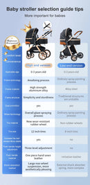 3-in-1 baby pram Travel system Lightweight pram from birth All-terrain baby pram Compact folding pram Summer