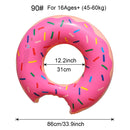 Inflatable Doughnut Swimming Ring,Beach Toys Pool Floats for Kids, Pool Swim Floaties for Adults