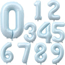 32/40inch Light Pink Blue number balloons Foil Balloon Birthday Balloons Party Baloon 0 1 2 3 4 5 6 7 8 9 globos Balls