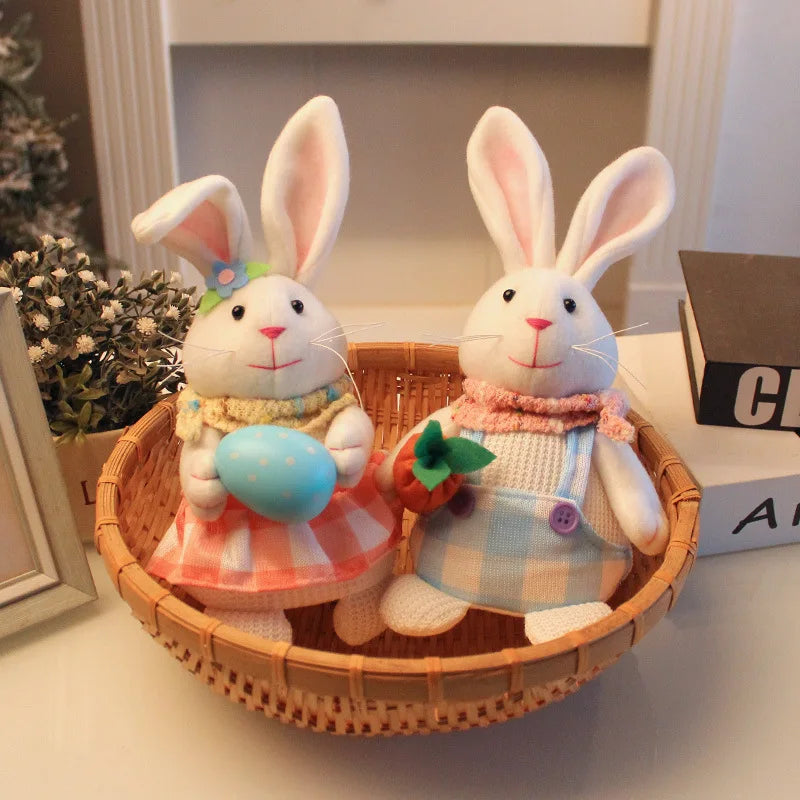 Easter Bunny Gnome Led Light Large Easter Rabbit Ornaments for Home Office Spring Easter Party Bunny Gnome Hanging Ornament 2024