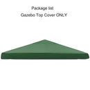 3x3m Outdoor Garden Parasol Cloth Gazebo Awning 118"x118" Canopy Replacement Pergolas Cloth For Outdoor Garden Canopy Sunshade