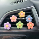 Cute Flower Car Perfume Clip Aromatherapy Air Conditioning Ventilation Ornaments Car Interior Decoration Supplies Car Scent