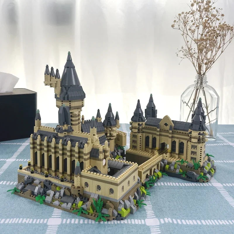 3000+Pcs Micro Building Blocks Hogwarts School Harry Potter Castle Bricks DIY Toys for Children Kids Adult Christmas Gifts