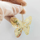 Europe and America exaggerated butterfly earring accessories brass material pressure irregular hollow butterfly earring