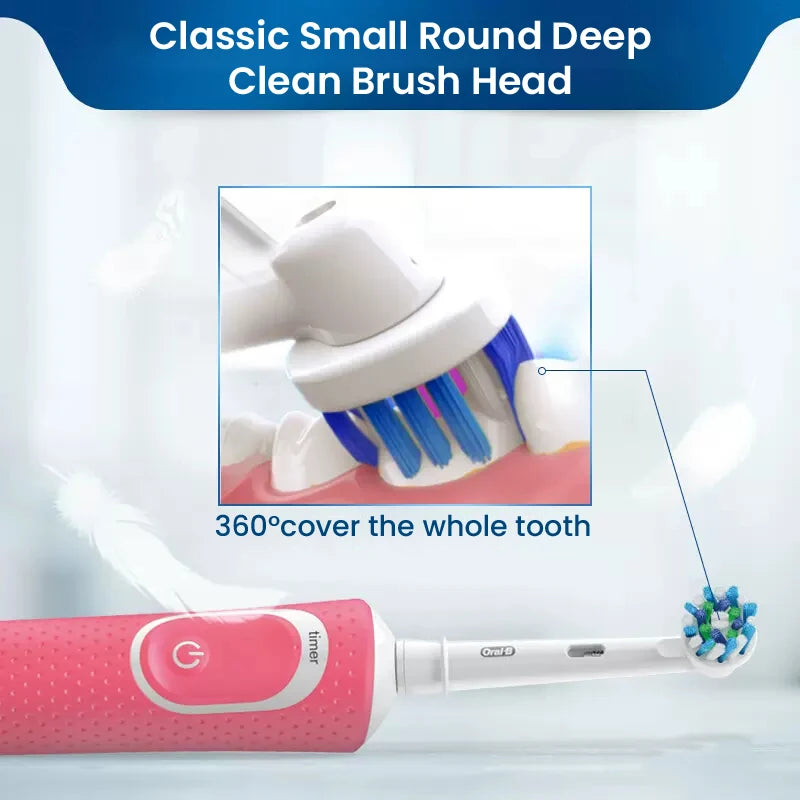 Oral B D100 Electric Toothbrush 2D Vitality Cleaning Teeth Brush Waterproof Electronic Teeth Brush Inductive Charger With Timer
