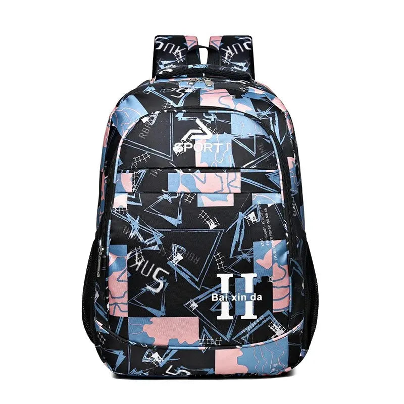 Rilibegan Large Travel Bag for Teenagers Schoolbag Female New Fashion Backpack Brand Classic Nylon Computer Casual Backpack Bag