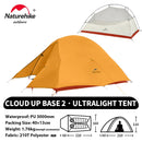 Naturehike Cloud Up 2 People Tent Ultralight 20D Camping Tent Waterproof Outdoor Hiking Travel Backpacking Cycling Fishing Tents