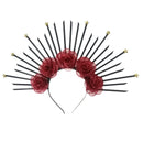 Goddess Crown Tiaras Headband Halloween Hair Band Flower Gold Halo Crowns Headwear Wedding Party Headpiece Hair Accessories