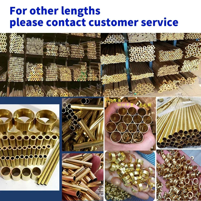 Brass pipe 1mm wall thickness 3-32mm OD brass tube 300mm length Straight tubing outer diameter modeling rod cutting DIY