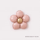 Matte Flower Aluminum Film Balloons Baby 1st Birthday Wedding Party Balloon Boy Girl Baby Shower Supplies Toy Baloon Ballons