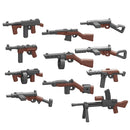 WWII Military Building Blocks Accessories Soldier Figures Weapons Box Rifle Submachine Gun AKM Shield Mini Brick Toy K003 Gift