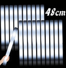 10/20pcs White LED Foam Sticks Light Up Batons Foam Glow Sticks 48cm With 3 Modes Flashing Glow in the Dark Party Supplies