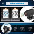 Vector Optics Maverick-IV 1x20 Mini Rubber Armored Reflex Sight Red Dot Scope Compact Size With IP67 For AK AR 15 .308 12GA