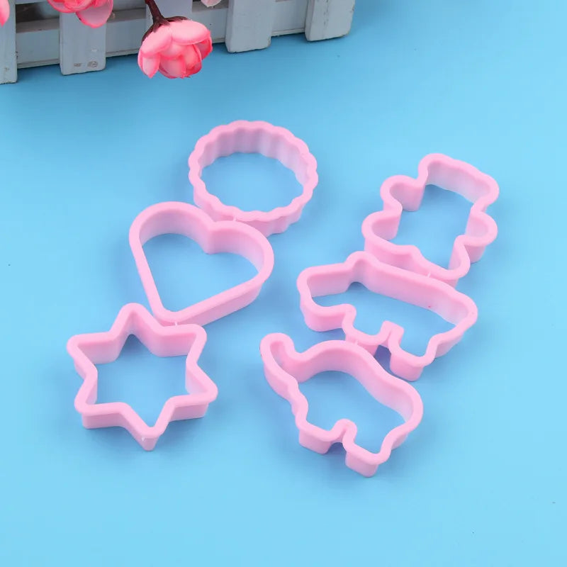 6pcs Set Cake Baking Tools Cookie Cutters Biscuit Mold Cookie Mould Moon Star Stamp Party Decor Baking Tools Pastry Bakeware