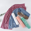 Microfiber Gym Towel Non-slip Quick Dry Cooling Towel for Yoga Exercise Swimming Fitness Beach Running Body Towel Home Towel