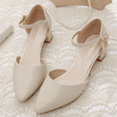 Women Heels Mary Janes High-heeled Sandals Pointed Toe Elegant Woman Shoes Pumps Medium Heel New In Casual Comfortable Designer