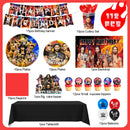 112PCS Wrestling birthday party supplies,Wrestling Boxirng Match party including plates,cake topper,banner,ect birthday party