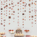 Gold 30th Happy Birthday Party Paper Banners Decorations Number 30 Year Old Circle Dots Twinkle Star Garlands Hanging Backdrops