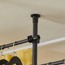 SoBuy KLS03 dresses stand coat rack stand with 4 dresses rods Telescopic Wardrobe System Adjustable Shelving System