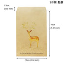25 Pcs Deer Painted Paper Kraft Bitty Candy Packing Bags Envelopes Party Favor Gift Bag Painting Christmas Chevron Colorful