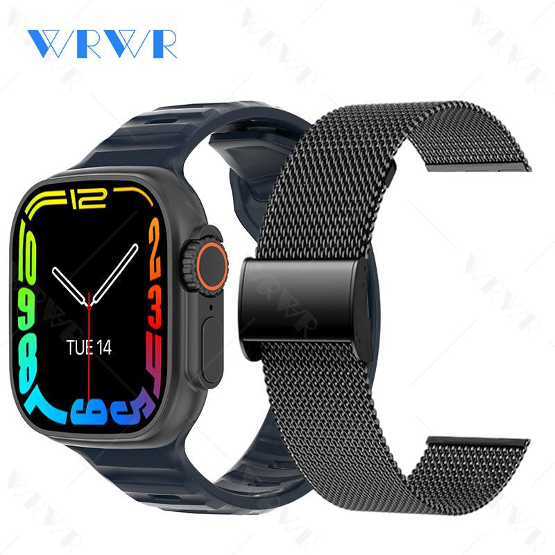 2023 Smart Watch Ultra Series 8 NFC Smartwatch Men Women Bluetooth Calls Wireless Charging Fitness Bracelet 2 Inch HD Screen