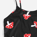 Women's Pajamas Set Sleepwear 2 PCS Short Tank Tops And Shorts S M L Black Ventilate Soft Casual