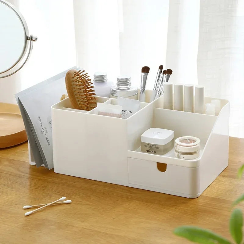 Desk Stretchable Box Office Organizer Bins Storage Holder Desktop Pencil Pen Sundries Stationery Office School Supplies