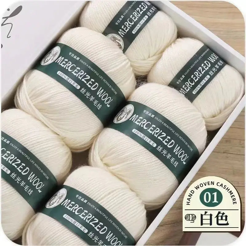 Hand-knitted Mongolian Cashmere Yarn for Cardigan Hat and Sweater, Worsted Woolen Wool, Hand-knitted Thread, 100g