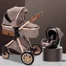 Newest Baby Stroller 3 in1 Multifunctional Stroller Easy Folding Travel Portable Baby Carriage Safety Seat EU Standard