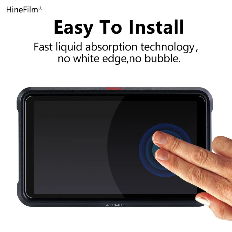 Ninja V Monitor Tempered Glass Protective Self-adhesive Glass for ATOMOS Ninja V LCD Display Screen Protector Guard Cover