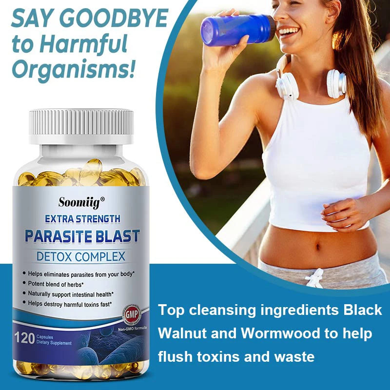 Parasite Detox - Gut Health Supplements - Gut Health - Boosts Immune System - Supports Cleansing and Detoxification