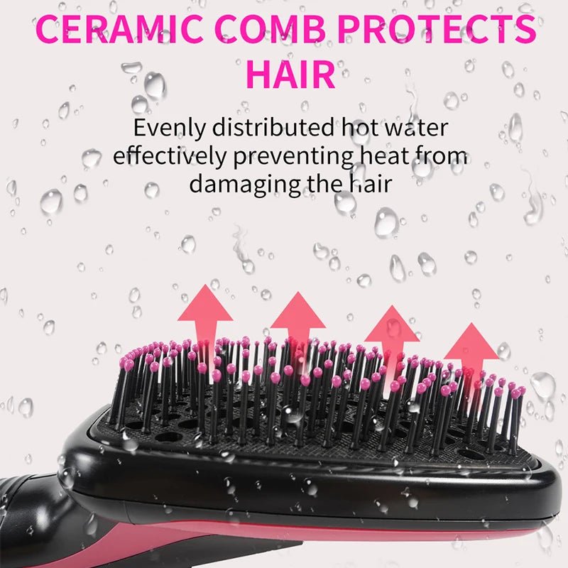 Hair Dryer Brush Portable Hot Air Brush Blow Dryer with Comb One Step Hair Dryer Comb Blower Brush Hair Straightener