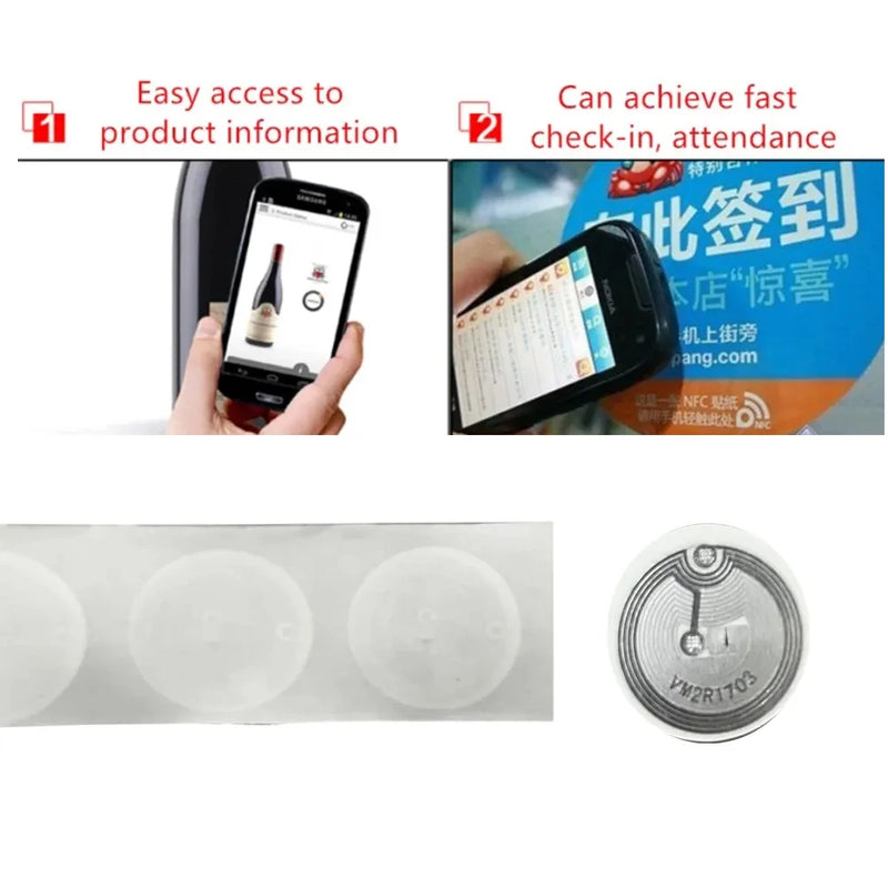 CUID Gen2 electronic tag rewritable smart key NFC clone token ISO14443 NFC changeable sticker IC 13.56Mhz RFID replica badge