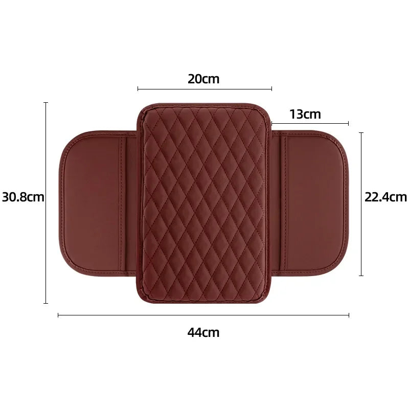 Car Center Console Protector Cover Armrest Box Cushion with Pocket Arm Rest Mat Elbow Support Storage Four seasons Universal