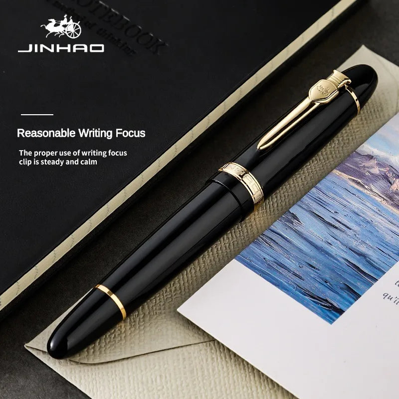 Jinhao Luxury 159 Fountain Pen High Quality Metal Inking Pens for Office Supplies School Supplies Stationery Pens for Writing