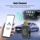 Wired To Wireless Carplay & Android Auto Wireless Adapter Bluetooth-Compatible 5.0 WiFi for OEM Wired Carplay Android Auto Car