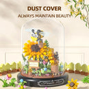 Insect Flower Building Blocks Set Bee Butterfly Plant Potted Model Bricks Set With Dust Cover Diy Toys For Kids Holiday Gifts