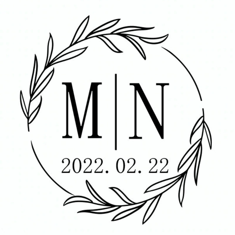 96 Pcs Personalized Round Circle Label Stickers Custom Name Date Thank You Stickers for Bridal Shower Party Favors