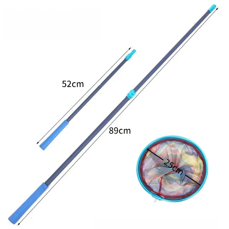 Kids Butterfly Portable Fishing Landing Net Convenient to Operate Outdoor Tools Suitable for Bird Fish Catch Release