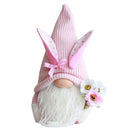 Easter Bunny Gnome And Flower Easter Decoration Ornament Gift Soft and Safe Material Easter Faceless Doll Indoor Ornament