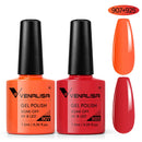2pcs*7.5ml VENALISA Nail Gel Polish Glitter Gel Lacquer Base Nowipe Top Nail Art Salon Soak off Organic UV LED Nail Gel Varnish