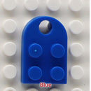 50pcs DIY Building Blocks 3176 Brick Heart Necklace/Key Ring Toys 2x 3 Heart-shaped Multicolor Educational Toy Gift for Children