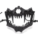 Halloween Mask Half-face Mask Cos Dragon God Fierce Tiger Night Fork Tengu Man Wolf Mask Performance Skull Masks