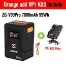 (DO Brazil) ZGCINE ZG-S200 V99 V Mount Battery V-Lock Lithium Battery Pack for Camcorder/Digitais/Video Lights/Monitors